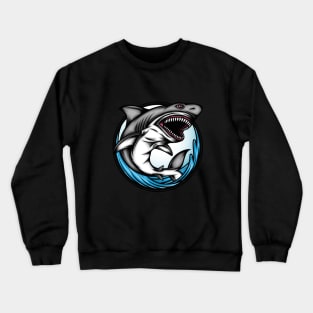 Angry Shark Crewneck Sweatshirt